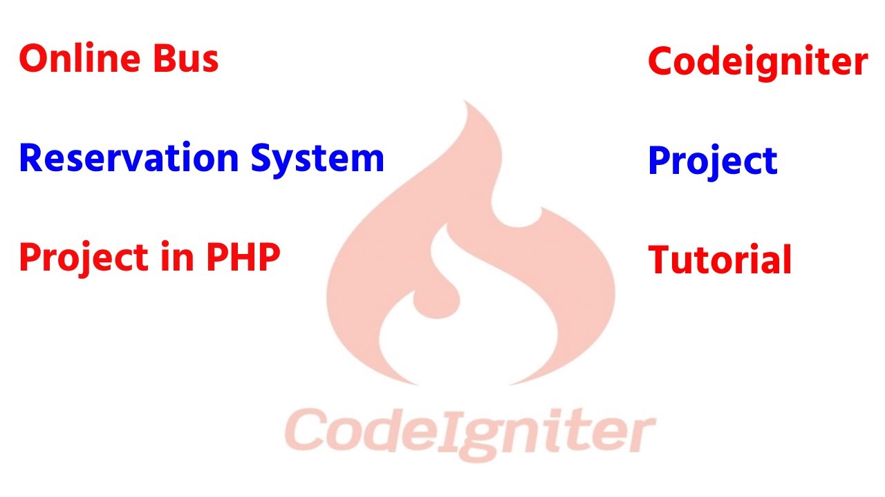 Online bus reservation system project in php | codeigniter project tutorial in hindi